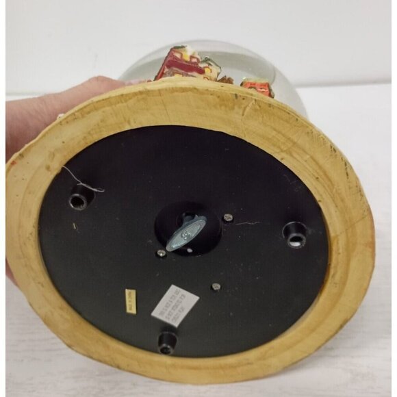 Vintage Nativity Musical Water Globe Rotating Base We Wish You A Merry Christmas - Picture 12 of 14